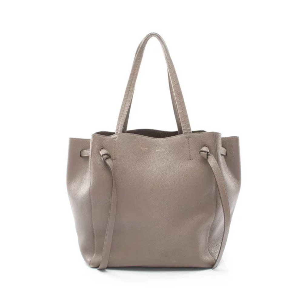 Celine Cabas Phantom Tote Bag Leather Gray